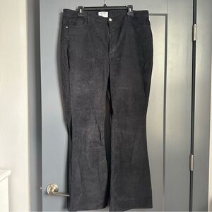 Old Navy Women's Black Flare Corduroy Jeans